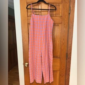Anthropologie Checkered Gingham Jumpsuit